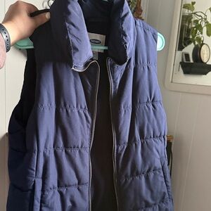 Old Navy Women's Dark Blue Quilted Vest